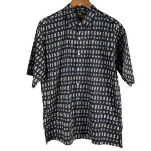 Tori Richard Vintage 100% Cotton Lawn Hawaiian Camp Short Sleeve Shirt in Large